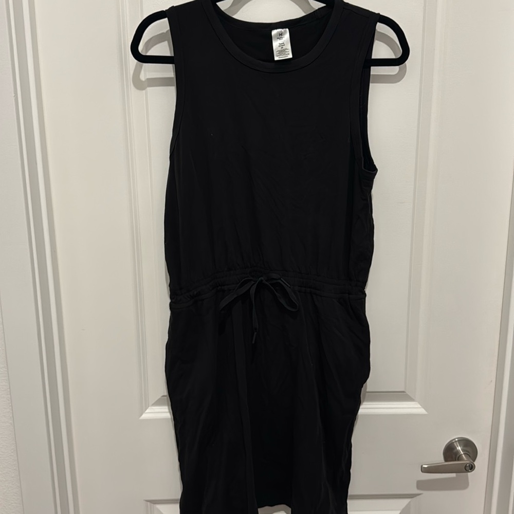Tank Dress with adjustable waist drawstring